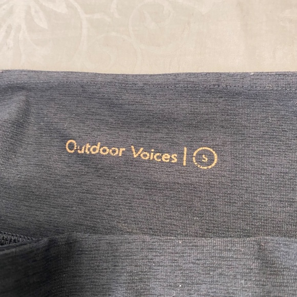 Outdoor Voices Warmup 7/8 Legging Charcoal Grey Women’s Small Waist Pocket Yoga - Picture 2 of 12